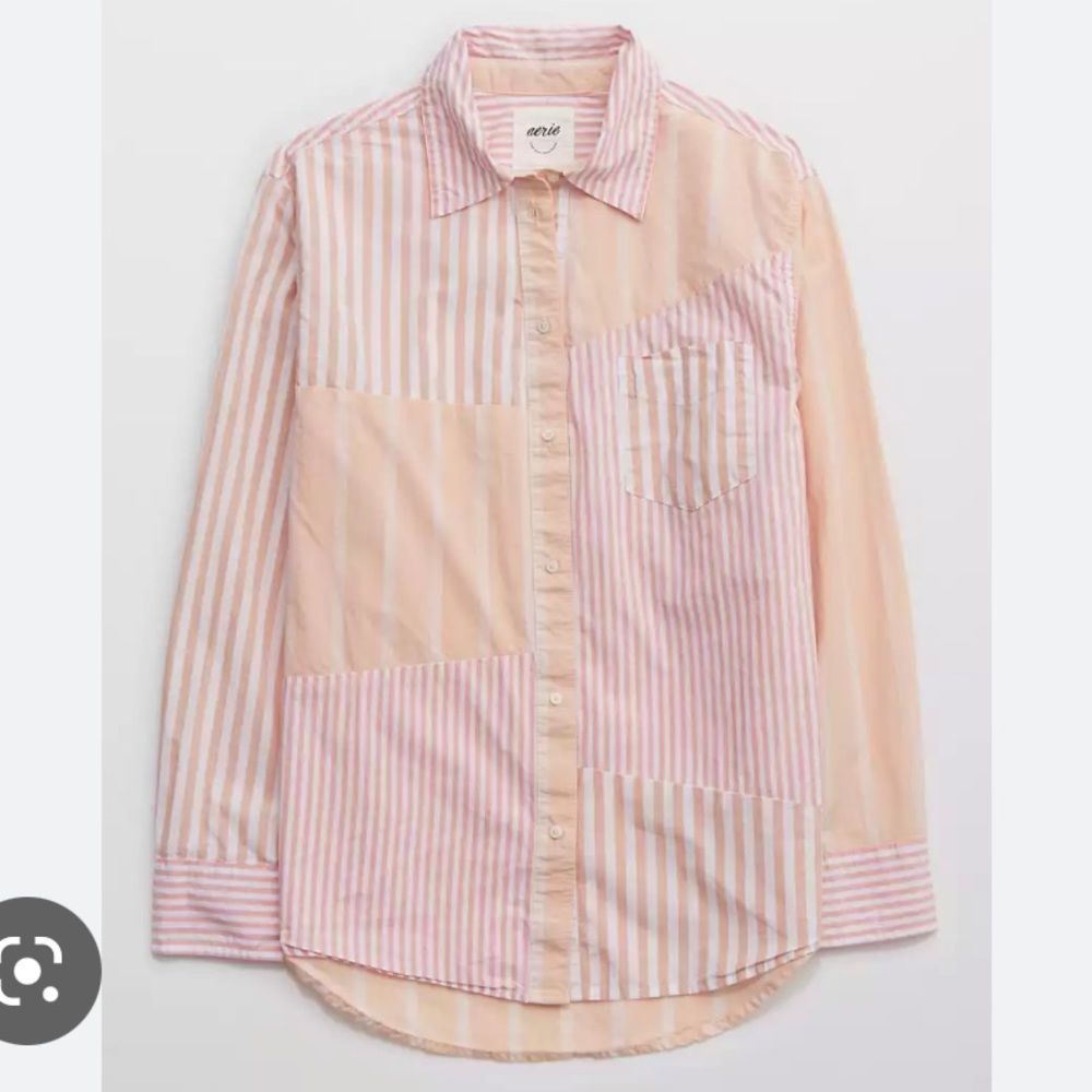 Aerie Longsleeve Dad Shirt Pink XL NWT